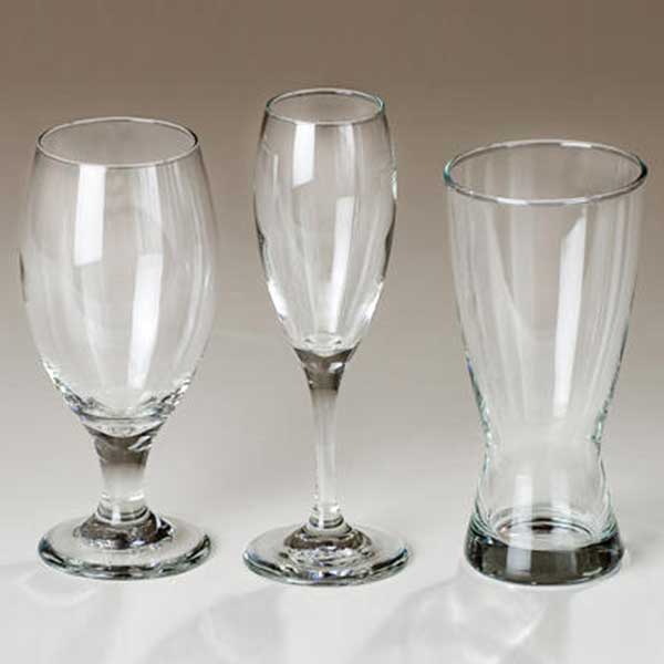 Columbia Tent Rentals provides complete dinnerware rental such as beverage glasses