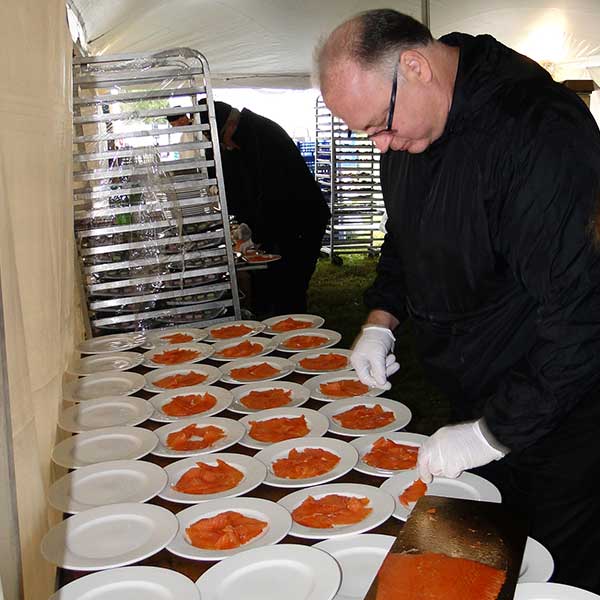 Columbia Tent Rentals provides all of your catering equipment needs, from serving platters to plates.