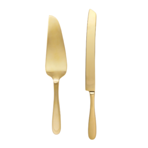 Gold Cake Serving Set