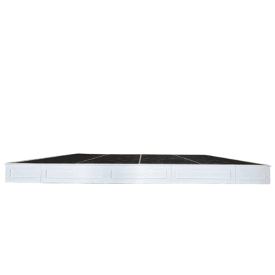 Staging - white-wood-stage-surround